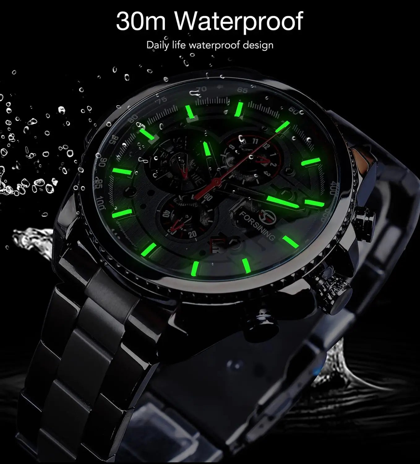 Forsiningm- DOMINIUM - Hand Wind - Watch 44m Dial