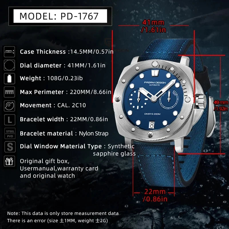 PAGANI DESIGN - NEXARO - Watch 41mm Dial