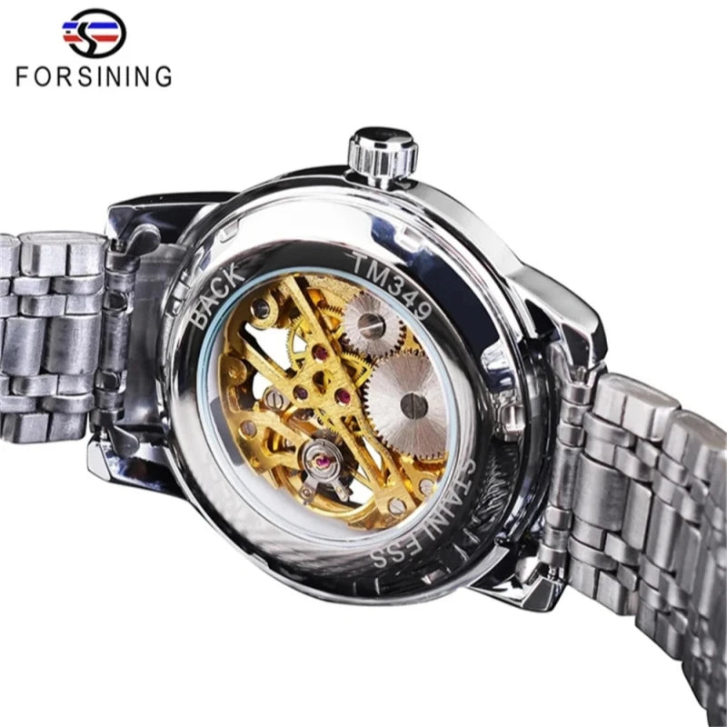 Forsining 349 Skeleton Hollow - Manual Hand Wind - Watch 39mm Dial