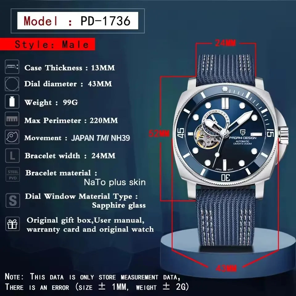 PAGANI DESIGN - DOVENTRY - Watch 43mm Dial