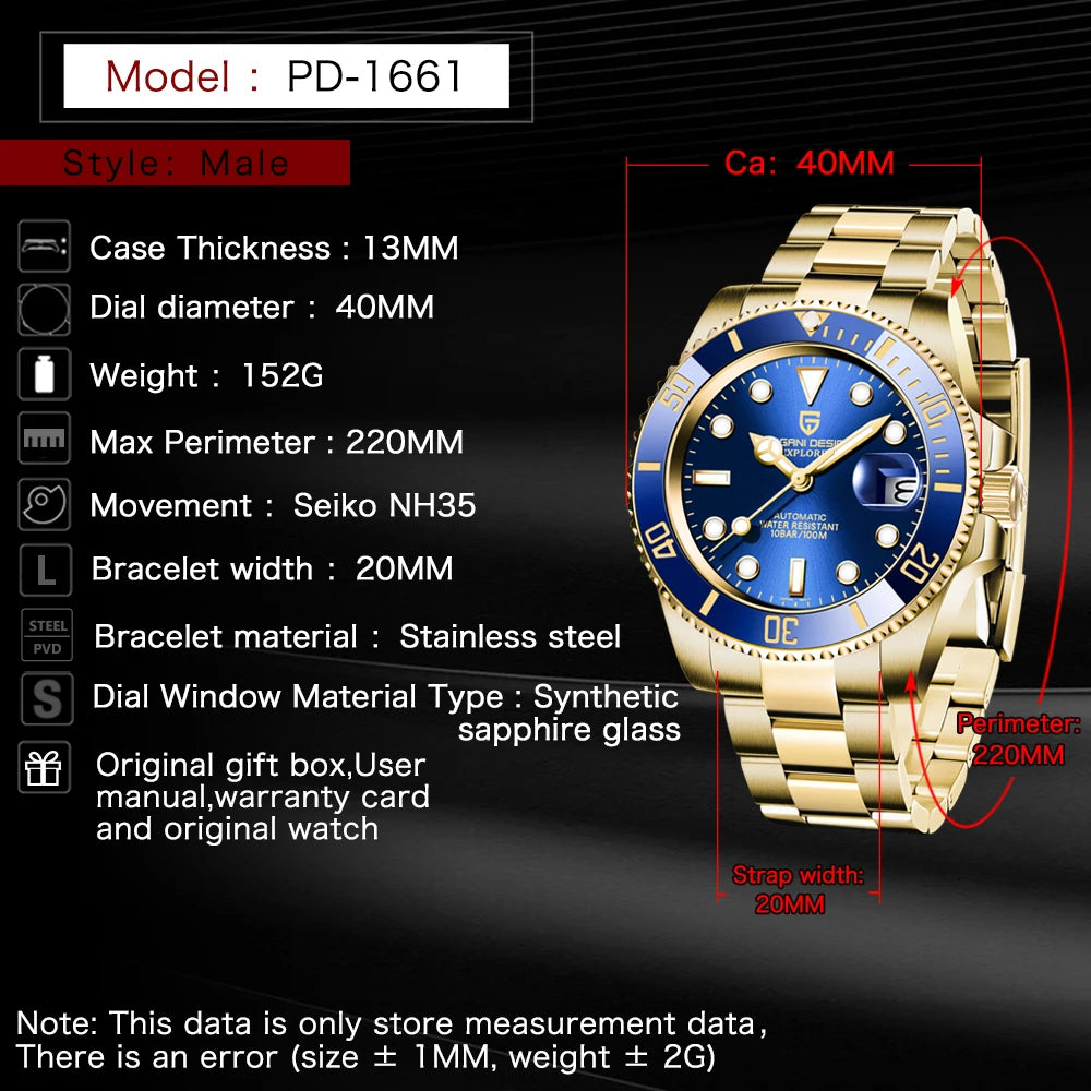 PAGANI DESIGN - EXPLORER - Watch 40mm Dial