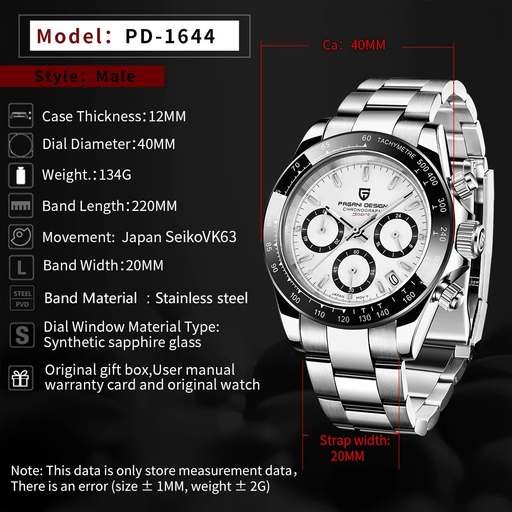PAGANI DESIGN - CHRONOGRAPH SPORT - Watch 40mm Dial