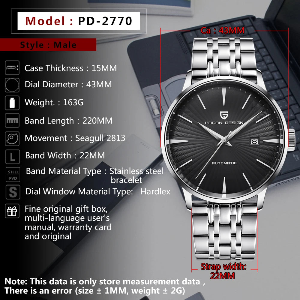 PAGANI DESIGN - PRIVY - Watch43mm Dial