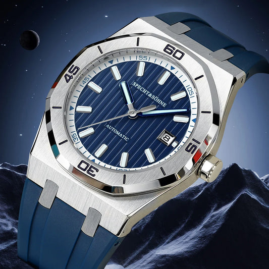 Specht & Sohne - LUCENT - 40mm Dial Silicone Wrist Strap
