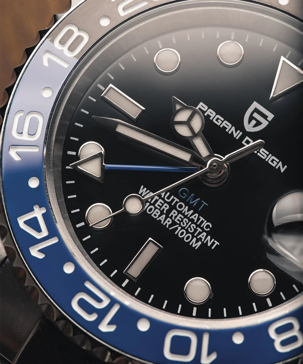 PAGANI DESIGN - V3 GMT Rubber Strap - Watch 40mm Dial