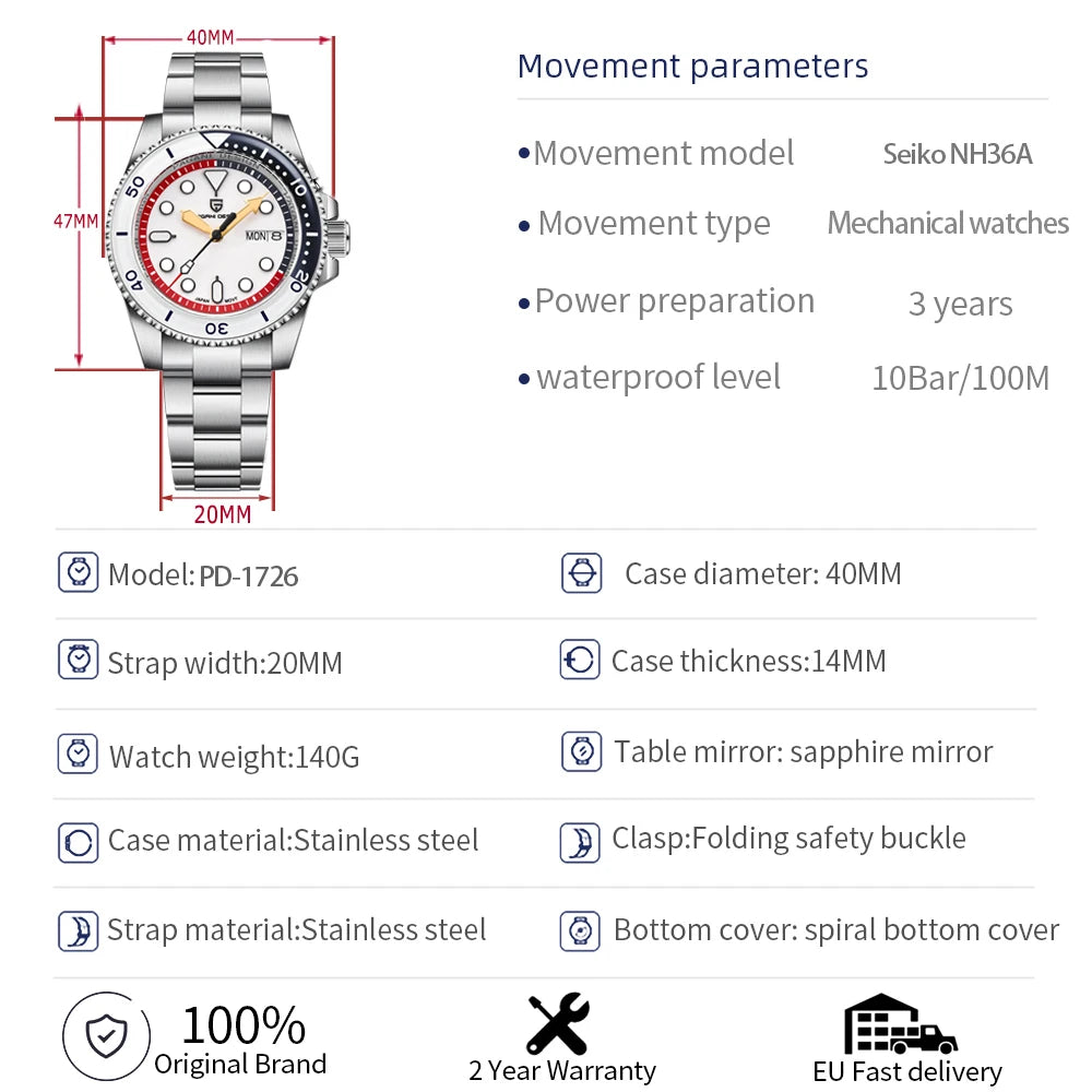 PAGANI DESIGN - RECON - Watch 40mm Dial