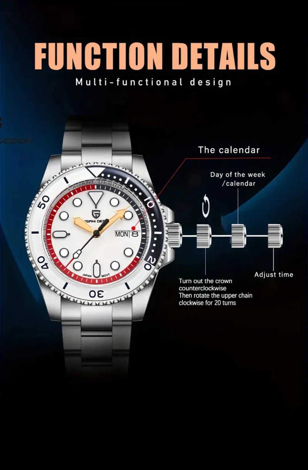 PAGANI DESIGN - RECON - Watch 40mm Dial