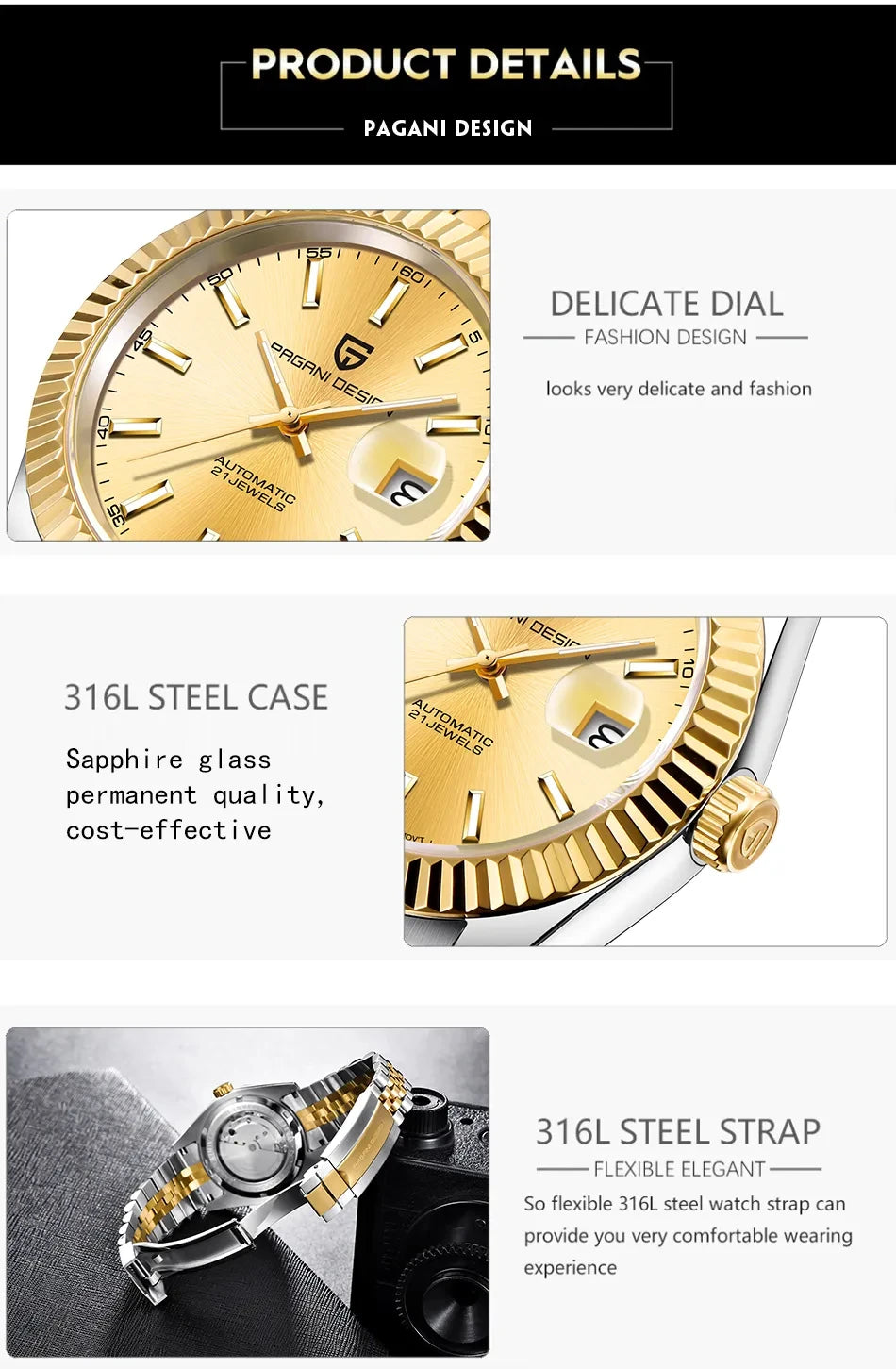 PAGANI DESIGN - JEWELS V2 - Watch 40mm Dial