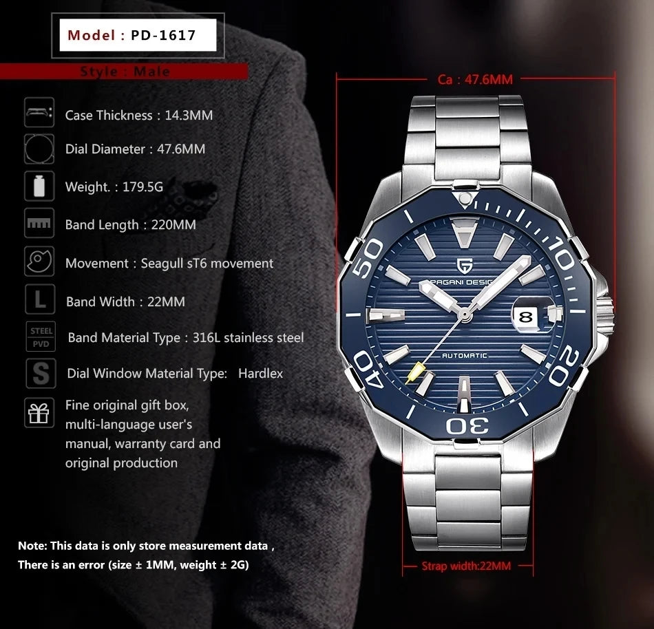 PAGANI DESIGN - SENTRIA - Watch 43mm Dial