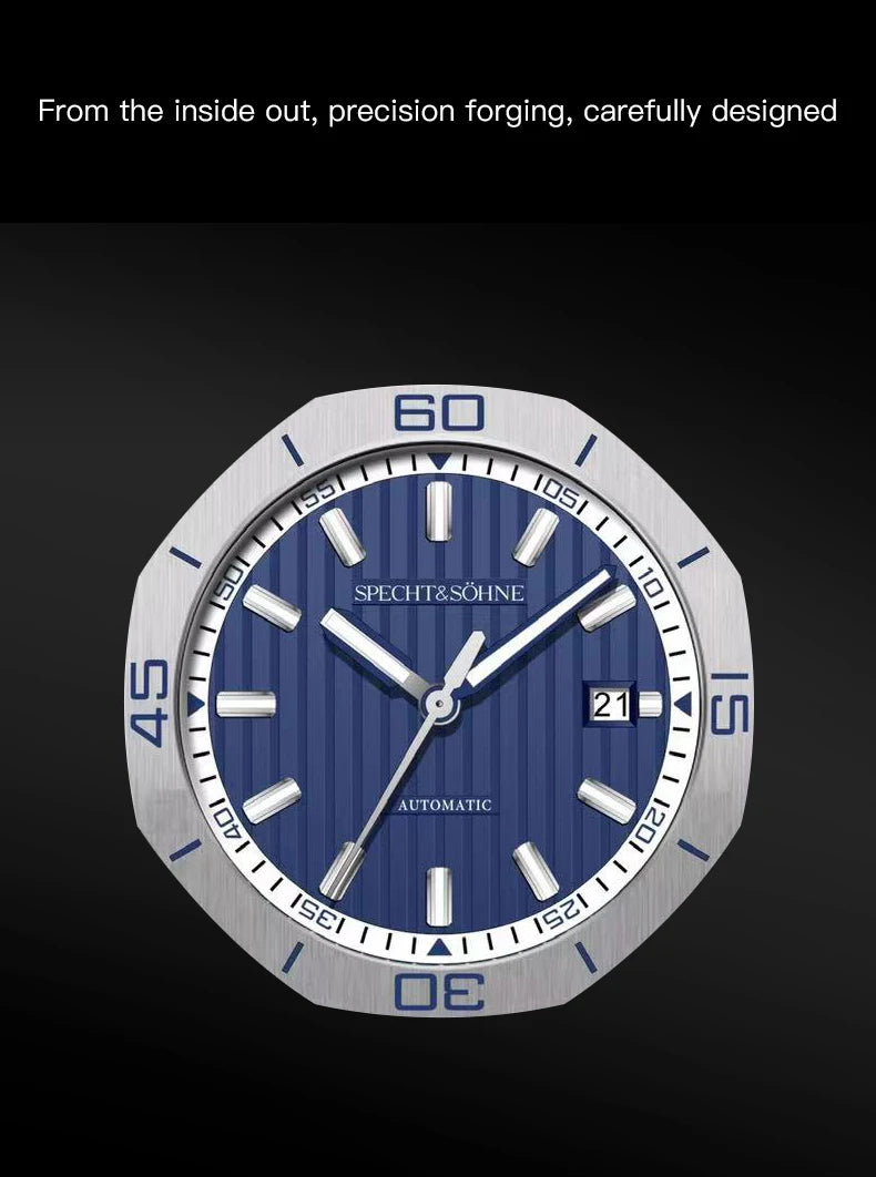Specht & Sohne - LUCENT - 40mm Dial Silicone Wrist Strap