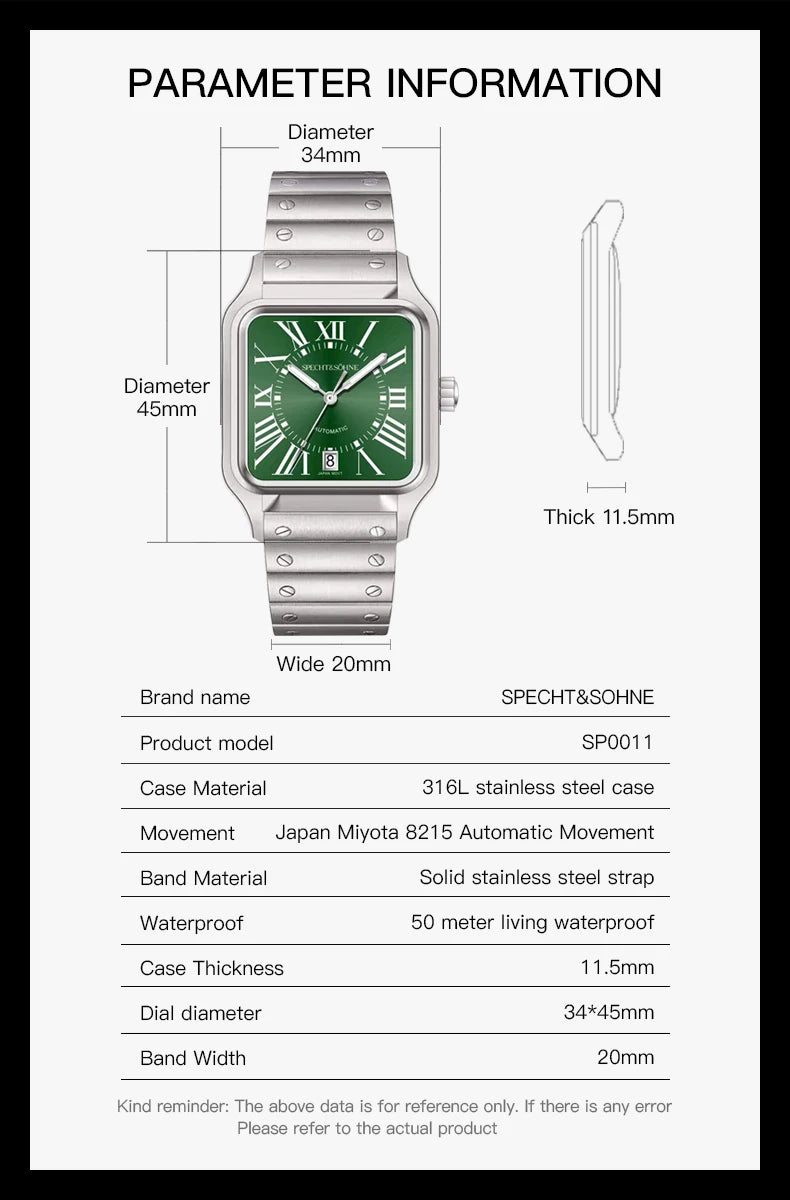 Specht & Söhne - BELLVOIR - Watch 45mm Dial