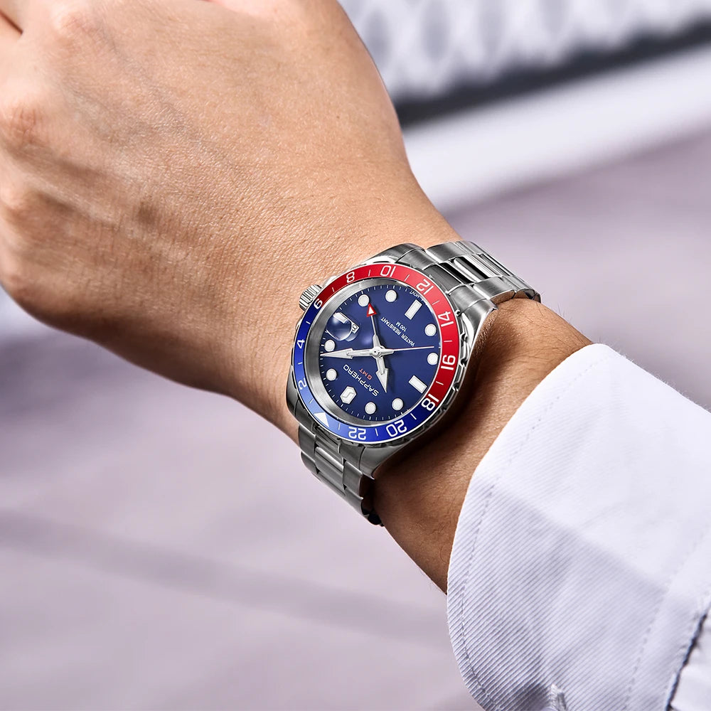 SAPPHERO - JETSTREAM - GMT Watch 41mm Dial