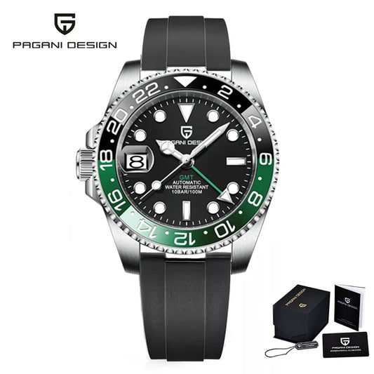 PAGANI DESIGN - V3 GMT Rubber Strap - Watch 40mm Dial
