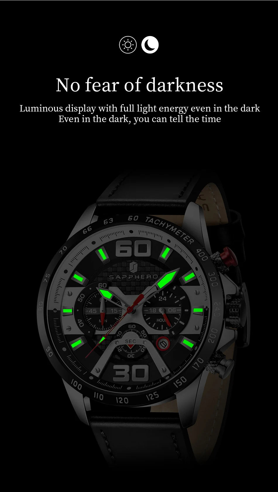SAPPHERO - HALDEN - Watch 48mm Dial