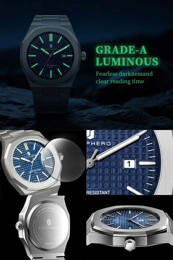 SAPPHERO - NOCTIS - Watch 42mm Dial