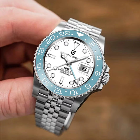 PAGANI DESIGN - V5 GMT LIMITED EDITION - Milk White - Jubilee 5 Link bracelet - Watch 40mm Dial